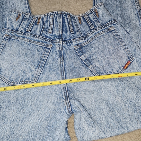 VINTAGE JORDACHE MOM jeans Size 13/14 MADE in Honk Kong Acid wash SKINNY - Picture 7 of 15